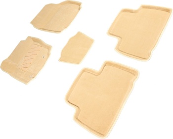 Коврики в салон для Ford S-MAX I "3D" ворс, бежевый