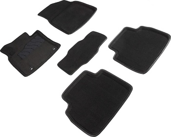 Коврики в салон для Toyota Camry VIII (XV70) "3D" ворс, черный