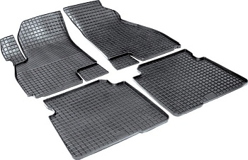 Коврики в салон для Hyundai Santa Fe Classic II "Сетка" резина, черный