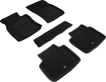 Коврики в салон для Infiniti Q70 "3D" ворс, черный