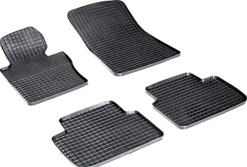 Коврики в салон для BMW 3 серии IV (E46) "Сетка" резина, черный