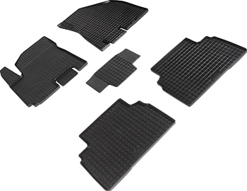 Коврики в салон для JAC S5 (Eagle) I "Сетка" резина, черный