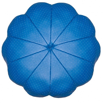 Подушка в салон "Ромашка" экокожа, синий