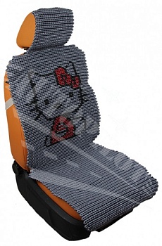 Накидка автопилот плетеная "Hello Kitty" серый