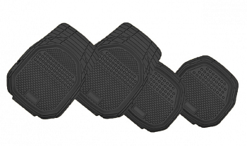 Коврики в салон авто Всесезонные резиновые, черный HX6007A001