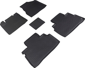 Коврики в салон для Nissan Murano III (Z52) "Высокий борт" резина, черный