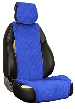 Накидка на сиденье автопилот "Turbo" алькантара, синий
