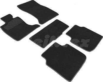 Коврики в салон для BMW 7 серии V (F01/F02/F04) "Lux" ворс, черный