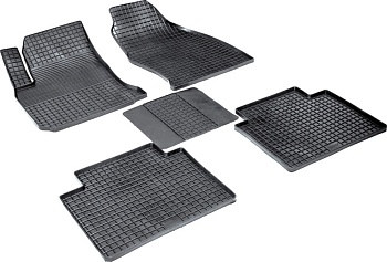 Коврики в салон для Hyundai Matrix I "Сетка" резина, черный