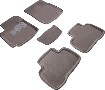 Коврики в салон для Suzuki Grand Vitara III (5DR) "3D" ворс, серый