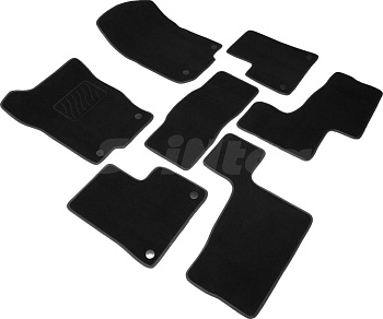 Коврики в салон для Mercedes-Benz GL-Класс II (X166) "Lux" ворс, черный