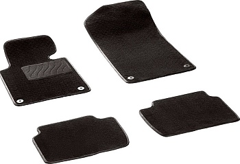 Коврики в салон для BMW 3 серии IV (E46) "Lux" ворс, черный