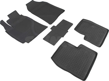 Коврики в салон для Lifan Solano I (620) "Высокий борт" резина, черный