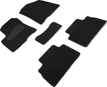 Коврики в салон для KIA Soul III "Lux" ворс, черный