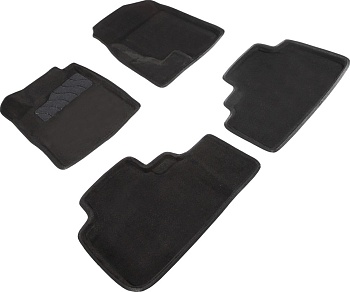 Коврики в салон для Haval F7 I "3D" ворс, черный