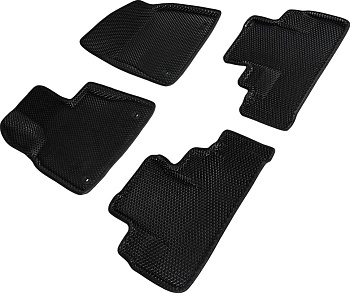 Коврики в салон Eva "3D" для Lexus RX IV "Ромб" ЭВА, черный