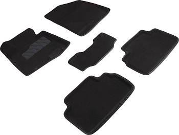 Коврики в салон для Hyundai i30 II "3D" ворс, черный