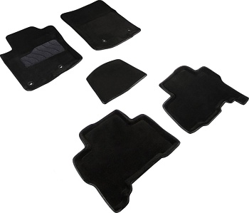 Коврики в салон для Lexus GX II "3D" ворс, черный
