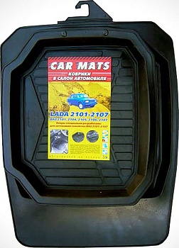 Коврики в салон для ГАЗ Газель "Классика" резина, черный