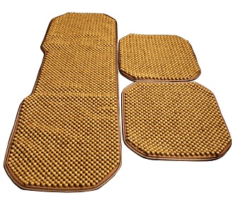 Накидки на сиденья "Дерево" комплект, желтый