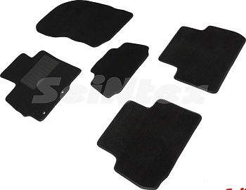 Коврики в салон для Mitsubishi Eclipse Cross I "Lux" ворс, черный