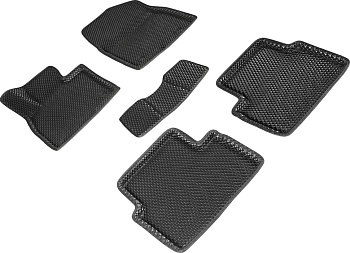 Коврики в салон Eva "3D" для Mazda 3 III (BM) "Ромб" ЭВА, черный