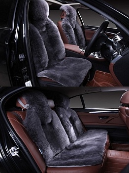 Накидки на весь салон "Овчина" серый (GD022K)