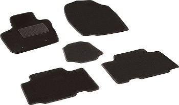 Коврики в салон для Toyota RAV4 III (XA30) "Lux" ворс, черный