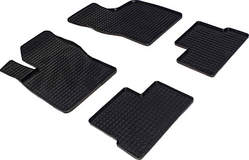 Коврики в салон для Daewoo Nexia I (CLETN) "Сетка" резина, черный