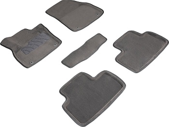 Коврики в салон для Volvo XC40 I "3D" ворс, серый