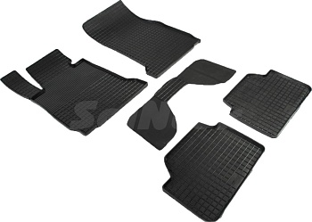 Коврики в салон для BMW 1 серии II (F20/F21) "Сетка" резина, черный