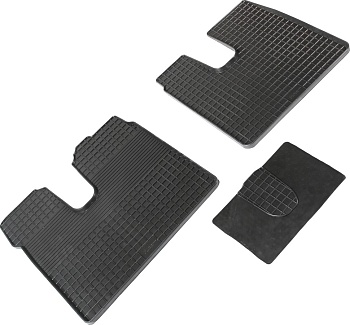 Коврики в салон для MAN TGA XXL "Сетка" резина, черный