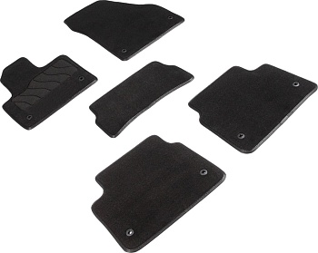 Коврики в салон для Land Rover Discovery Sport I (Рестайлинг) "Lux" ворс, черный