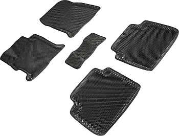 Коврики в салон Eva "3D" для Honda Accord IX "Ромб" ЭВА, черный