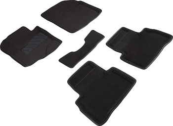 Коврики в салон для Suzuki Vitara II "3D" ворс, черный 86296