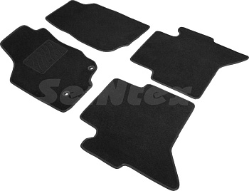 Коврики в салон для Toyota Hi "Lux" VII (Рестайлинг) "Lux" ворс, черный