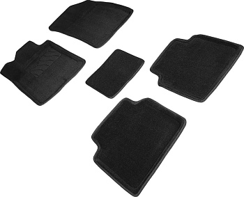 Коврики в салон для Haval Jolion I (4WD) "3D" ворс, черный