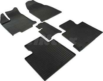 Коврики в салон для Ford Edge I (Рестайлинг) "Сетка" резина, черный