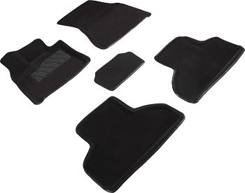 Коврики в салон для BMW X5 III (F15) "3D" ворс, черный