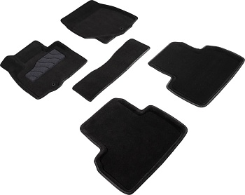 Коврики в салон для Infiniti QX50 I (Рестайлинг) "3D" ворс, черный