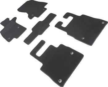 Коврики в салон для Lexus LS 500 V (AWD) "Lux" ворс, черный