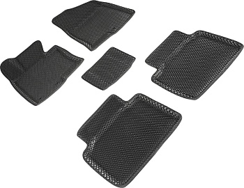 Коврики в салон Eva "3D" для KIA Optima III "Ромб" ЭВА, черный