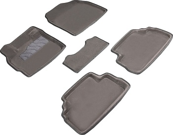 Коврики в салон для Mazda CX-7 I "3D" ворс, серый