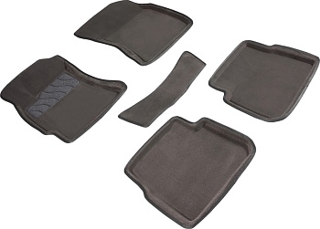 Коврики в салон для Subaru Forester III "3D" ворс, серый