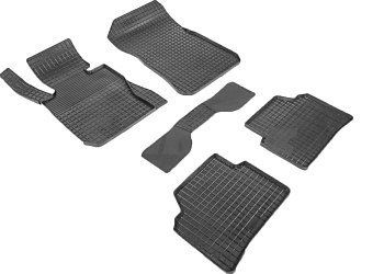 Коврики в салон для BMW 3 серии V (E90) "Сетка" резина, черный