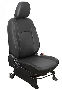 Авточехлы на Mitsubishi ASX / Citroen C4 Aircross / Peugeot 4008 "Почин" экокожа, черный