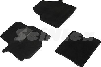 Коврики в салон для Opel Vivaro A "Lux" ворс, черный