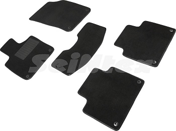 Коврики в салон для Volvo V90 II "Lux" ворс, черный