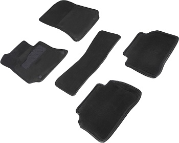 Коврики в салон для Mercedes-Benz E-Класс IV (W212, S212, C207) "3D" ворс, черный