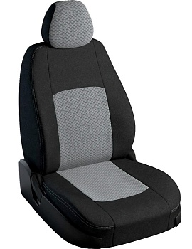 Чехлы на сиденья Renault Duster II (2020-2022) "Турин Классик" жаккард, черный/тропик